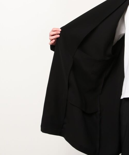 N.HOOLYWOOD(N.ハリウッド)の「COLLARLESS COAT(ノーカラーコート・メンズ・カーキ/ブラック/チャコール・40/38/36)」の18枚目の写真