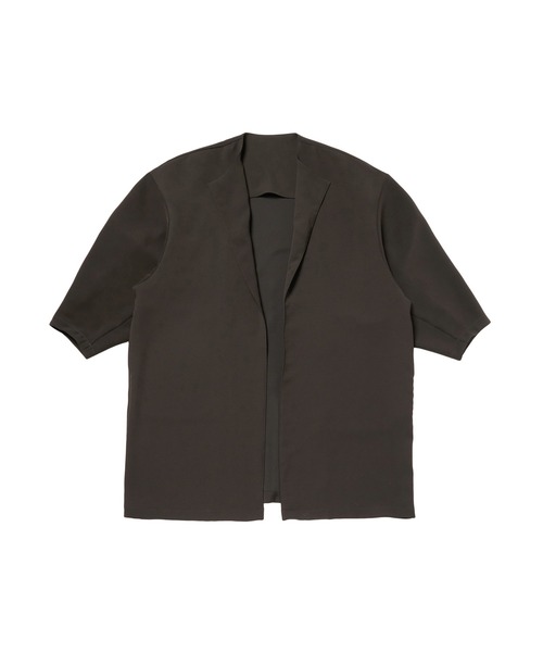 N.HOOLYWOOD(N.ハリウッド)の「COLLARLESS COAT(ノーカラーコート・メンズ・カーキ/ブラック/チャコール・40/38/36)」の3枚目の写真