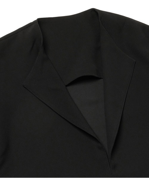 N.HOOLYWOOD(N.ハリウッド)の「COLLARLESS COAT(ノーカラーコート・メンズ・カーキ/ブラック/チャコール・40/38/36)」の4枚目の写真
