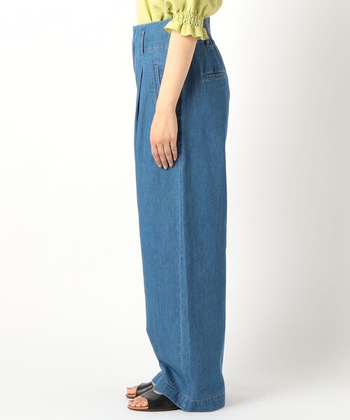 fredy repit（フレディレピ）の「デニムセミワイドパンツ（デニムパンツ・レディース・オフホワイト/ライトブルー/ネイビー・36/38）」の18枚目の写真
