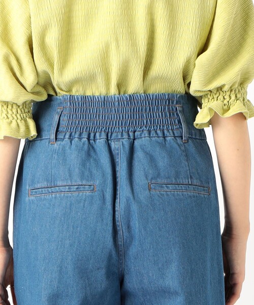 fredy repit（フレディレピ）の「デニムセミワイドパンツ（デニムパンツ・レディース・オフホワイト/ライトブルー/ネイビー・36/38）」の21枚目の写真