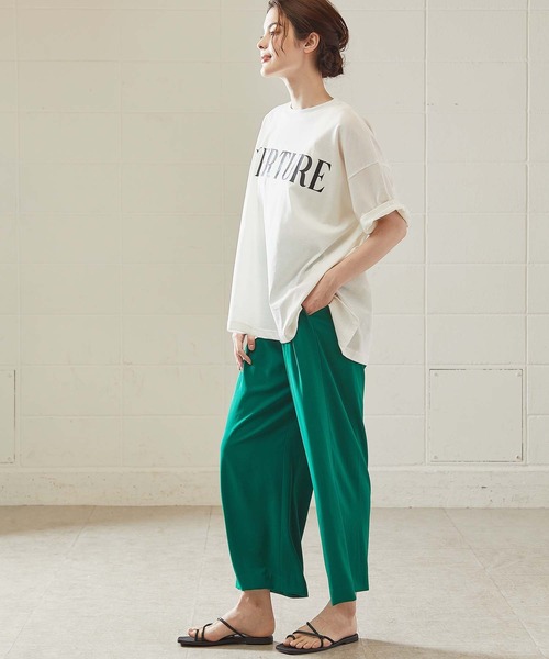 OUVRAGE CLASSE（ウヴラージュクラス）の「OVERTRUE ロゴＴ（Tシャツ/カットソー・レディース・チャコールグレー/オフホワイト・FREE）」の15枚目の写真