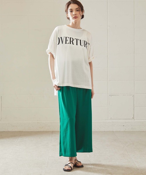 OUVRAGE CLASSE（ウヴラージュクラス）の「OVERTRUE ロゴＴ（Tシャツ/カットソー・レディース・チャコールグレー/オフホワイト・FREE）」の13枚目の写真