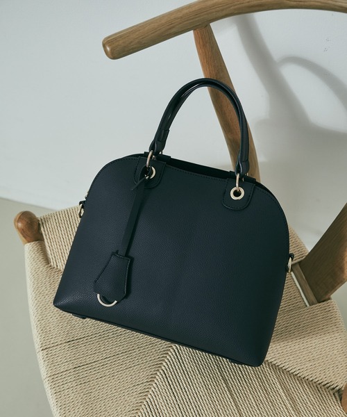 VIS（ビス）の「【新色追加】【2WAY】５ポケットボストンバッグ（ボストンバッグ・レディース・ライトグレー/ブラック/ベージュ系その他/ベージュ系その他2/レッド/オフホワイト・FREE）」の3枚目の写真