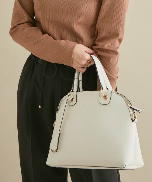 VIS（ビス）の「【新色追加】【2WAY】５ポケットボストンバッグ（ボストンバッグ・レディース・ライトグレー/ブラック/ベージュ系その他/ベージュ系その他2/レッド/オフホワイト・FREE）」の19枚目の写真