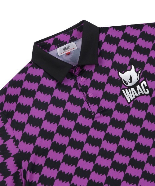 WAAC(ワック)の「《WAAC》MENS MONSTER プレイヤーズポロシャツ(ポロシャツ・メンズ・イエロー系その他/パープル/ブラック・1/3/2/4)」の4枚目の写真
