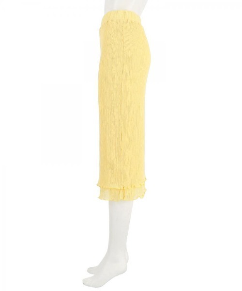 k3&co.（ケイスリーアンドコー）の「SHIRRING SKIRT K3別注（スカート・レディース・イエロー・XS）」の10枚目の写真