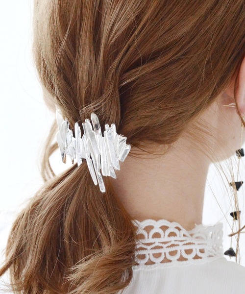 ma chere Cosette?(マシェールコゼット)の「デザインメタルバレッタ(バレッタ/ヘアクリップ・レディース・ゴールド/シルバー・FREE)」の5枚目の写真