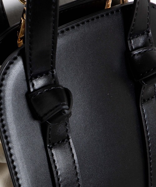 WEGO(ウィゴー)の「WEGO/ハンドル巾着ショルダー(ショルダーバッグ・レディース・ベージュ/オフホワイト/ブラック・FREE)」の17枚目の写真