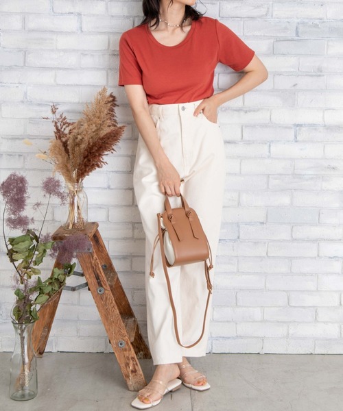 WEGO(ウィゴー)の「WEGO/ハンドル巾着ショルダー(ショルダーバッグ・レディース・ベージュ/オフホワイト/ブラック・FREE)」の4枚目の写真