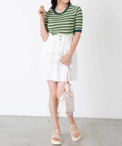 WEGO(ウィゴー)の「WEGO/ハンドル巾着ショルダー(ショルダーバッグ・レディース・ベージュ/オフホワイト/ブラック・FREE)」の10枚目の写真