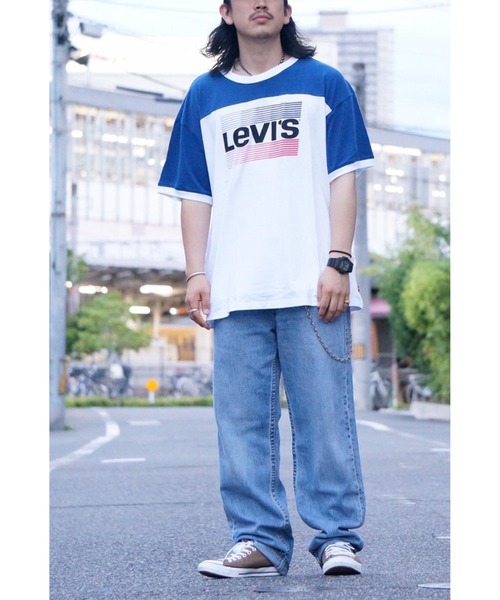 Levi's(リーバイス)の「【Levi's】グラフィック切り替えT(Tシャツ/カットソー・メンズ・ホワイト・M/L/S)」の4枚目の写真