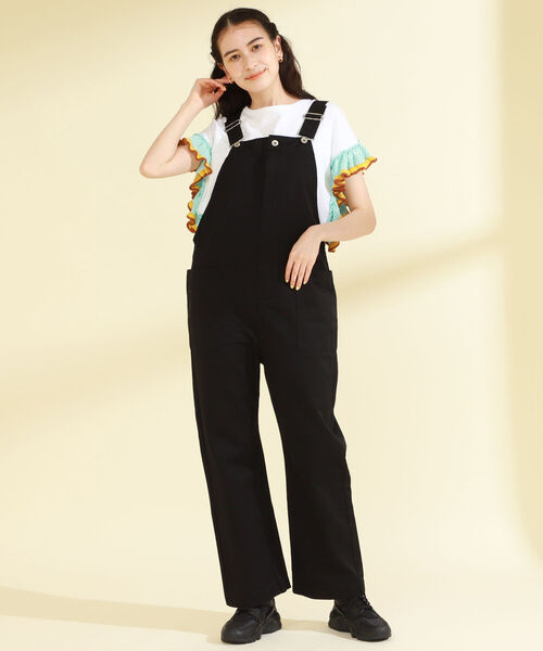 Ray BEAMS（レイビームス）の「Ray BEAMS / パッチ ポケット オーバーオール（サロペット/オーバーオール・レディース・ホワイト/ブラック・1/0）」の17枚目の写真