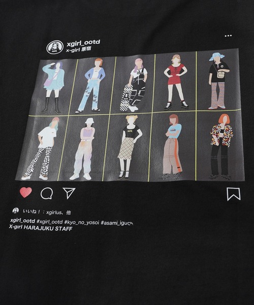 X-girl（エックスガール）の「X-girl × ASAMI IGUCHI SNS S/S