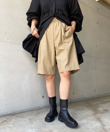 DouDou | フェイクレザーハーフパンツ(その他パンツ)