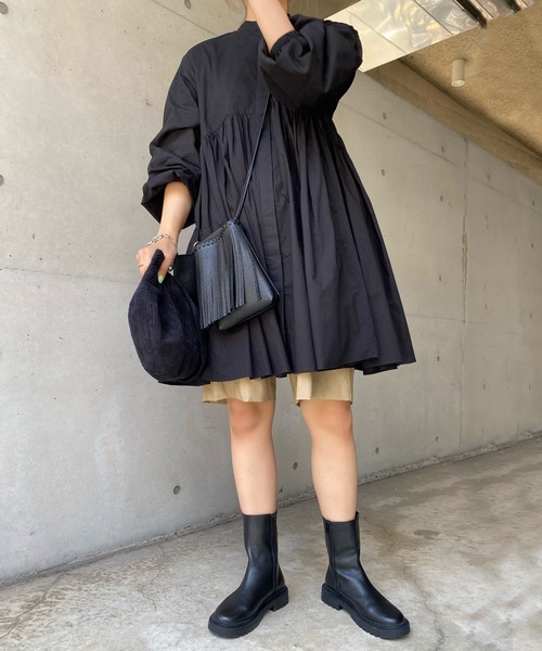 DouDou（ドゥドゥ）の「フェイクレザーハーフパンツ（その他パンツ・レディース・ベージュ/イエロー・FREE）」の15枚目の写真