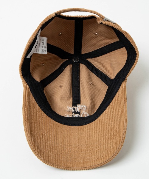 WEGO(ウィゴー)の「WEGO/コーデュロイ刺繍キャップ(キャップ・レディース・オフホワイト/ベージュ/ダークオレンジ/パープル系その他/ブラック・FREE)」の7枚目の写真