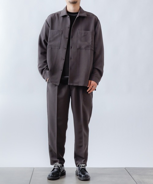 COLONY 2139（コロニートゥーワンスリーナイン）の「ストレッチイージーケアミリタリー長袖シャツ※セットアップ対応（シャツ/ブラウス・メンズ・ネイビー/チャコールグレー/ブラック・X-LARGE/MEDIUM/LARGE）」の9枚目の写真