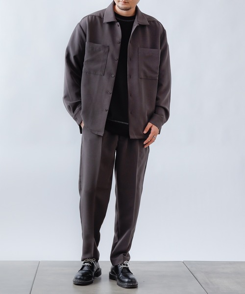 COLONY 2139（コロニートゥーワンスリーナイン）の「ストレッチイージーケアミリタリー長袖シャツ※セットアップ対応（シャツ/ブラウス・メンズ・ネイビー/チャコールグレー/ブラック・X-LARGE/MEDIUM/LARGE）」の11枚目の写真