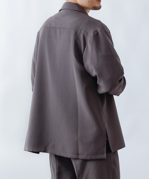 COLONY 2139（コロニートゥーワンスリーナイン）の「ストレッチイージーケアミリタリー長袖シャツ※セットアップ対応（シャツ/ブラウス・メンズ・ネイビー/チャコールグレー/ブラック・X-LARGE/MEDIUM/LARGE）」の8枚目の写真