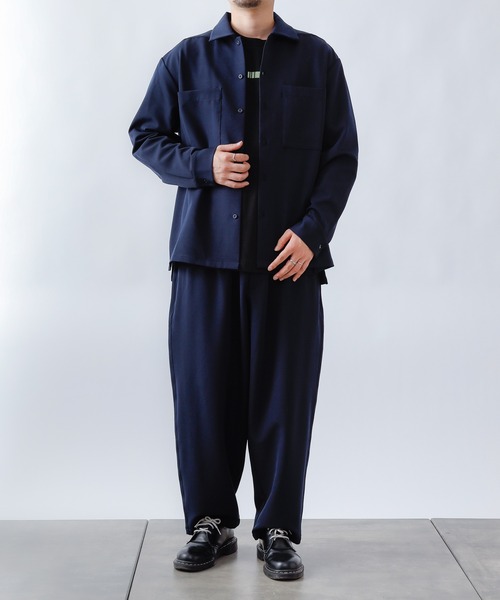 COLONY 2139（コロニートゥーワンスリーナイン）の「ストレッチイージーケアミリタリー長袖シャツ※セットアップ対応（シャツ/ブラウス・メンズ・ネイビー/チャコールグレー/ブラック・X-LARGE/MEDIUM/LARGE）」の12枚目の写真