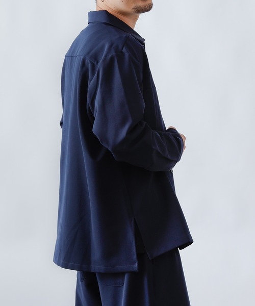 COLONY 2139（コロニートゥーワンスリーナイン）の「ストレッチイージーケアミリタリー長袖シャツ※セットアップ対応（シャツ/ブラウス・メンズ・ネイビー/チャコールグレー/ブラック・X-LARGE/MEDIUM/LARGE）」の16枚目の写真