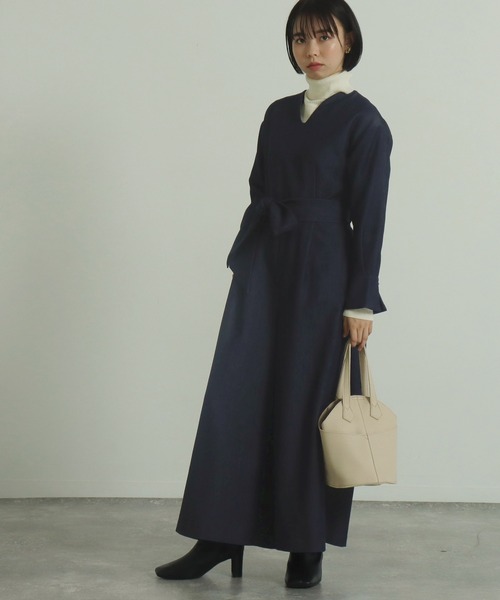 AULI(アウリィ)の「【低身長向けサイズ】ベルト付きデニムワイドオールインワン(つなぎ/オールインワン・レディース・ブラック/ネイビー・XS/S)」の15枚目の写真