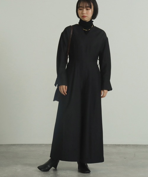 AULI(アウリィ)の「【低身長向けサイズ】ベルト付きデニムワイドオールインワン(つなぎ/オールインワン・レディース・ブラック/ネイビー・XS/S)」の20枚目の写真