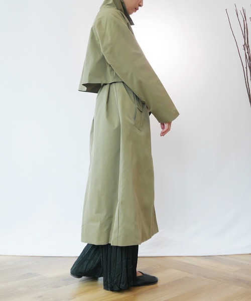 AZUL ENCANTO(アズールエンカント)の「スタンドカラーコート(トレンチコート・レディース・ベージュ/カーキ・FREE)」の19枚目の写真