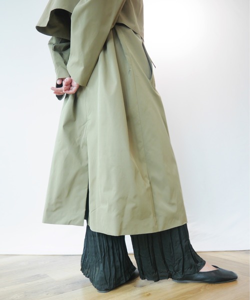 AZUL ENCANTO(アズールエンカント)の「スタンドカラーコート(トレンチコート・レディース・ベージュ/カーキ・FREE)」の11枚目の写真