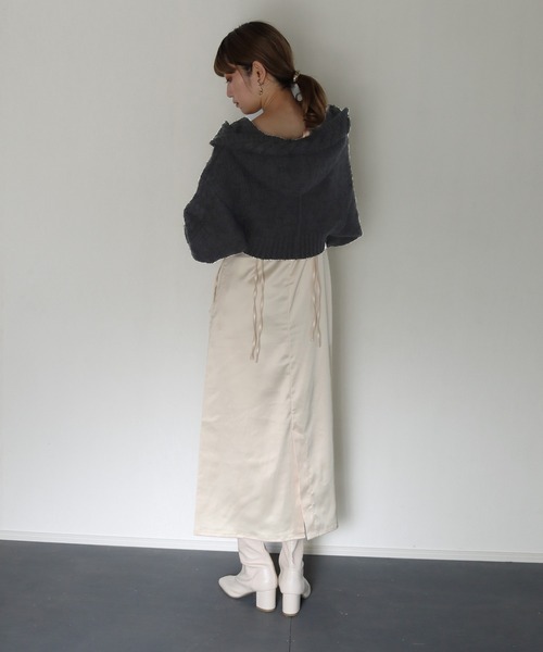 CLEIO（クレイオ）の「【CLEIO】ケーブルニットボレロ（カーディガン/ボレロ・レディース・ブラック/アイボリー/キャメル・FREE）」の18枚目の写真