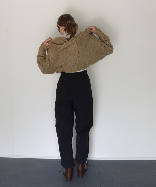 CLEIO（クレイオ）の「【CLEIO】ケーブルニットボレロ（カーディガン/ボレロ・レディース・ブラック/アイボリー/キャメル・FREE）」の21枚目の写真