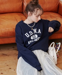 トレーナー」に該当するブルー・ネイビー/青色系のレディース