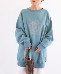 SLOBE IENA | フロッキープリントスウェット【手洗い可能】◆(スウェット)