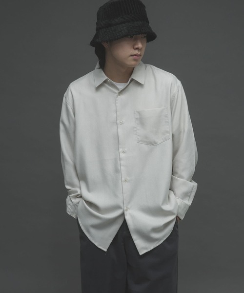 SENSE OF PLACE by URBAN RESEARCH（センスオブプレイスバイアーバンリサーチ）の「レギュラーカラーネルシャツ（シャツ/ブラウス・メンズ・ブラウン/チャコールグレー/ライトベージュ/ブラウン系その他/ブルー・MEDIUM/LARGE）」の7枚目の写真