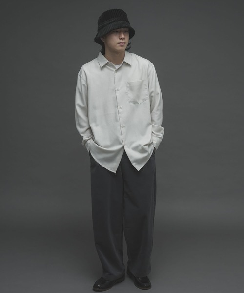 SENSE OF PLACE by URBAN RESEARCH（センスオブプレイスバイアーバンリサーチ）の「レギュラーカラーネルシャツ（シャツ/ブラウス・メンズ・ブラウン/チャコールグレー/ライトベージュ/ブラウン系その他/ブルー・MEDIUM/LARGE）」の8枚目の写真