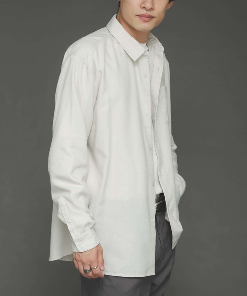 SENSE OF PLACE by URBAN RESEARCH（センスオブプレイスバイアーバンリサーチ）の「レギュラーカラーネルシャツ（シャツ/ブラウス・メンズ・ブラウン/チャコールグレー/ライトベージュ/ブラウン系その他/ブルー・MEDIUM/LARGE）」の10枚目の写真