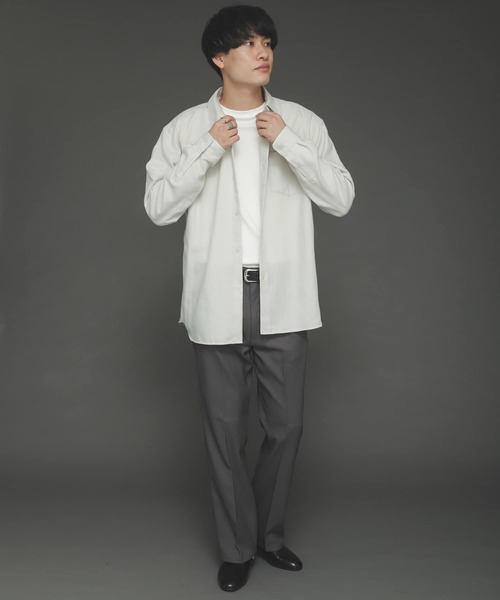 SENSE OF PLACE by URBAN RESEARCH（センスオブプレイスバイアーバンリサーチ）の「レギュラーカラーネルシャツ（シャツ/ブラウス・メンズ・ブラウン/チャコールグレー/ライトベージュ/ブラウン系その他/ブルー・MEDIUM/LARGE）」の14枚目の写真