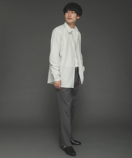 SENSE OF PLACE by URBAN RESEARCH（センスオブプレイスバイアーバンリサーチ）の「レギュラーカラーネルシャツ（シャツ/ブラウス・メンズ・ブラウン/チャコールグレー/ライトベージュ/ブラウン系その他/ブルー・MEDIUM/LARGE）」の15枚目の写真