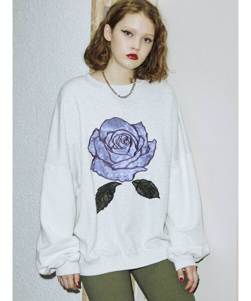 jouetie（ジュエティ）の「ローズプルオーバー（Tシャツ/カットソー・レディース・ブラック/グレー/ピンク・MEDIUM）」の6枚目の写真