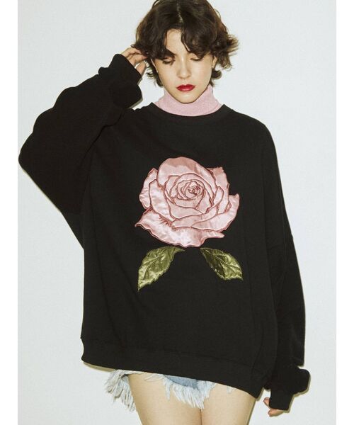 jouetie（ジュエティ）の「ローズプルオーバー（Tシャツ/カットソー・レディース・ブラック/グレー/ピンク・MEDIUM）」の21枚目の写真