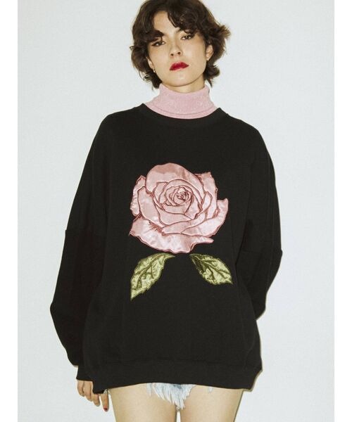 jouetie（ジュエティ）の「ローズプルオーバー（Tシャツ/カットソー・レディース・ブラック/グレー/ピンク・MEDIUM）」の12枚目の写真