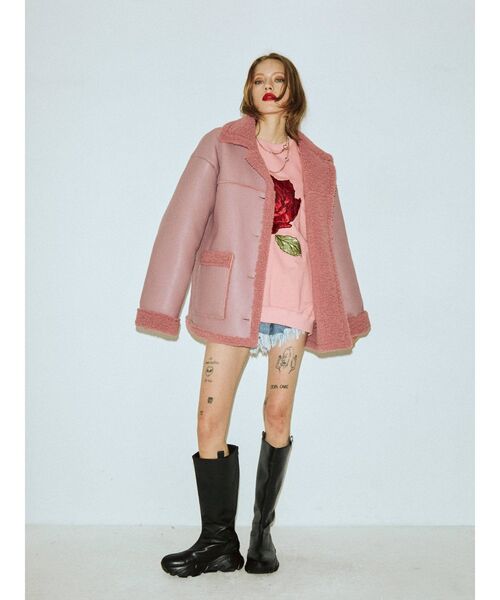 jouetie（ジュエティ）の「ローズプルオーバー（Tシャツ/カットソー・レディース・ブラック/グレー/ピンク・MEDIUM）」の19枚目の写真