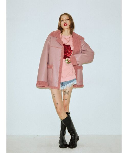 jouetie（ジュエティ）の「ローズプルオーバー（Tシャツ/カットソー・レディース・ブラック/グレー/ピンク・MEDIUM）」の22枚目の写真