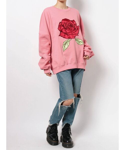 jouetie（ジュエティ）の「ローズプルオーバー（Tシャツ/カットソー・レディース・ブラック/グレー/ピンク・MEDIUM）」の20枚目の写真