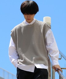 Side separate Knit vest/サイドセパレート ニットベスト