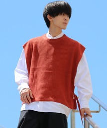 Side separate Knit vest/サイドセパレート ニットベスト