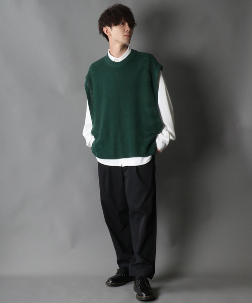 benine 9 / ビナイン]DRIVERS KNIT VEST ドライバーズニット