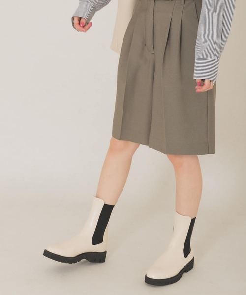 3.5センチタンクソールサイドゴアブーツ