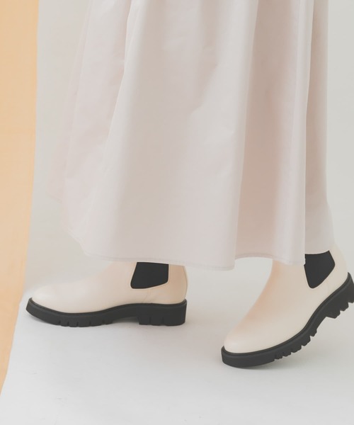 3.5センチタンクソールサイドゴアブーツ